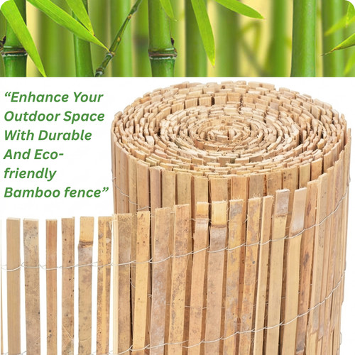 Bamboo fence screening - fence,