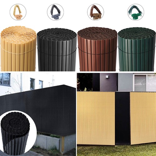 Pvc privacy screen faux bamboo - pvc,