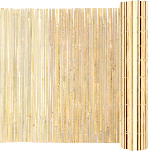 Natural bamboo fence privacy - natural,