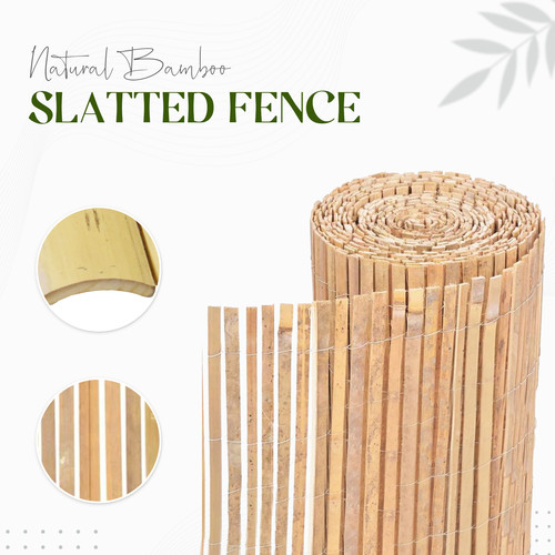 Bamboo slat natural garden - bamboo, 4m