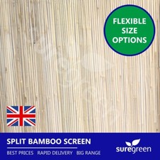 Split Bamboo Screening Roll 2m