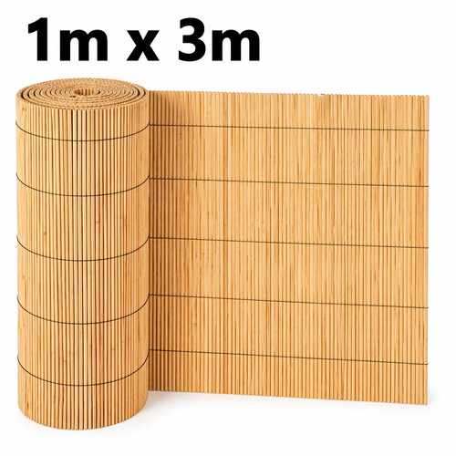 Natural bamboo reed fence x - fence, 1m
