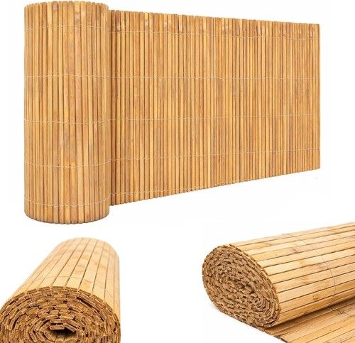 Heavy duty bamboo fence - 4m,