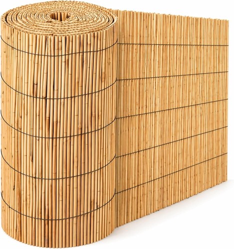 Wide natural peeled reed - peeled,