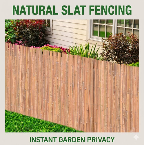 Heavy duty bamboo fence - bamboo,