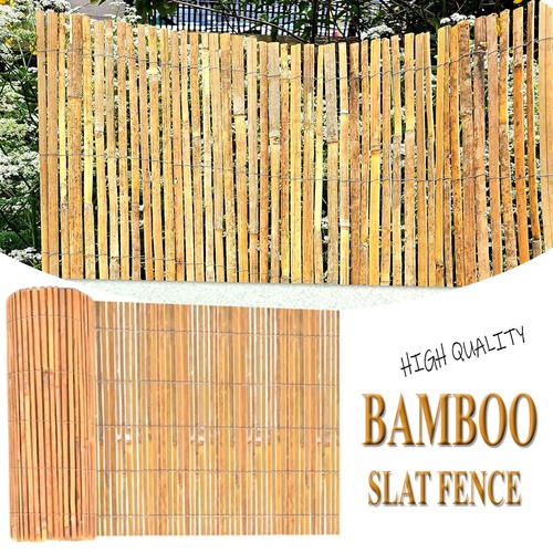 Heavy duty bamboo slat fence - duty,