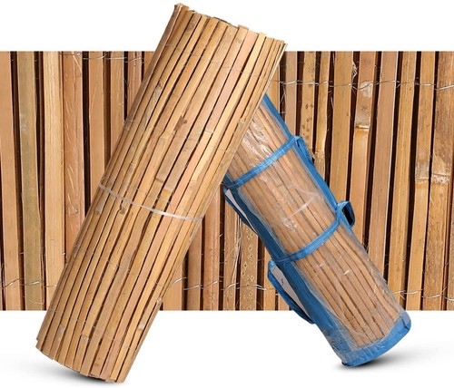 Natural slat bamboo garden - 4m,