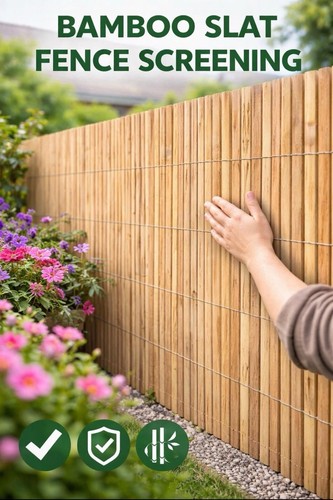 Long bamboo fence - 4m,