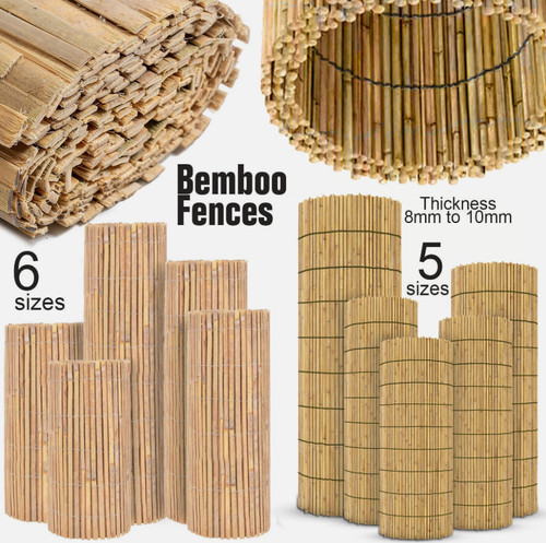 Bamboo slat fence screening - bamboo,