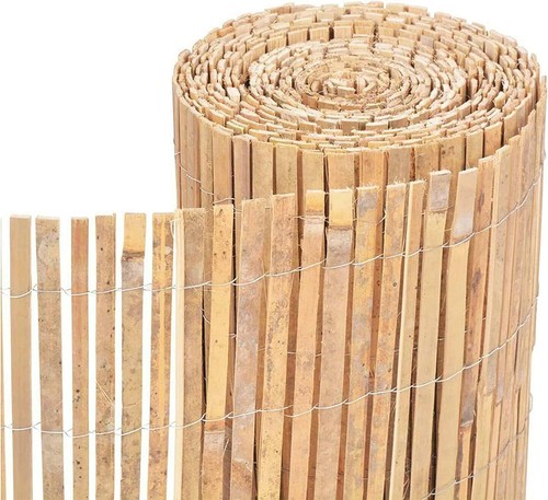 Slatted bamboo fence - bamboo,