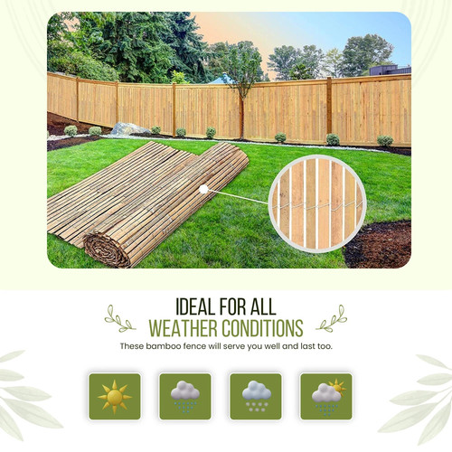 Bamboo slat fence - slat,