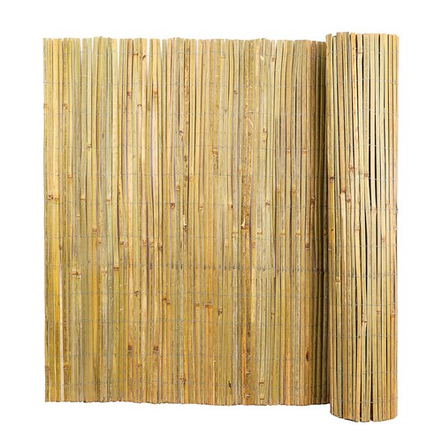 Bamboo slat screening fence - screening,