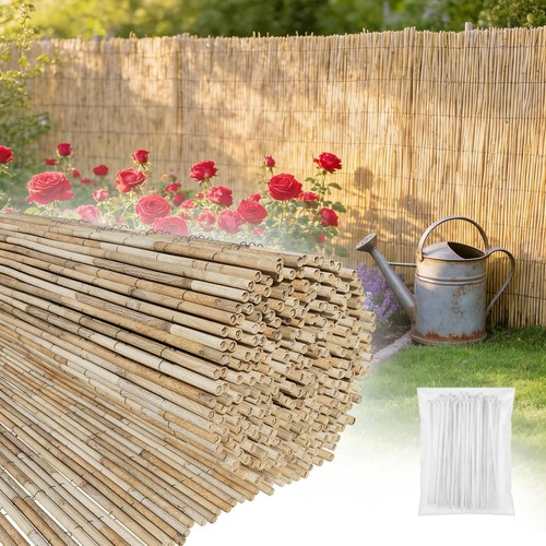 Natural bamboo screening - 4m,