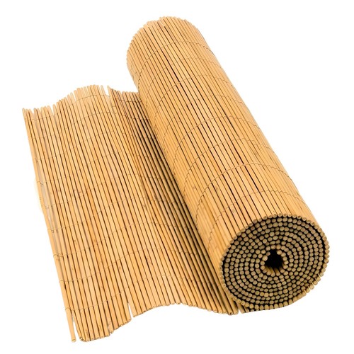 Natural bamboo reed fence - bamboo,