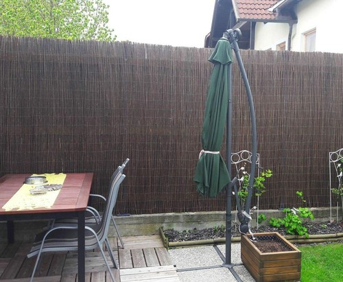 Willow cane screen roll garden - willow,